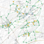 Carte points-nœuds pédestre de Sombreffe