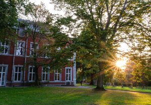 Arboretum vue façade arrière palais abbatial soleil Renaut Ryckaert - Agrophot